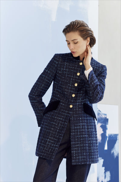 WOOL MARINE BOUCLÉ JACKET PRESTON