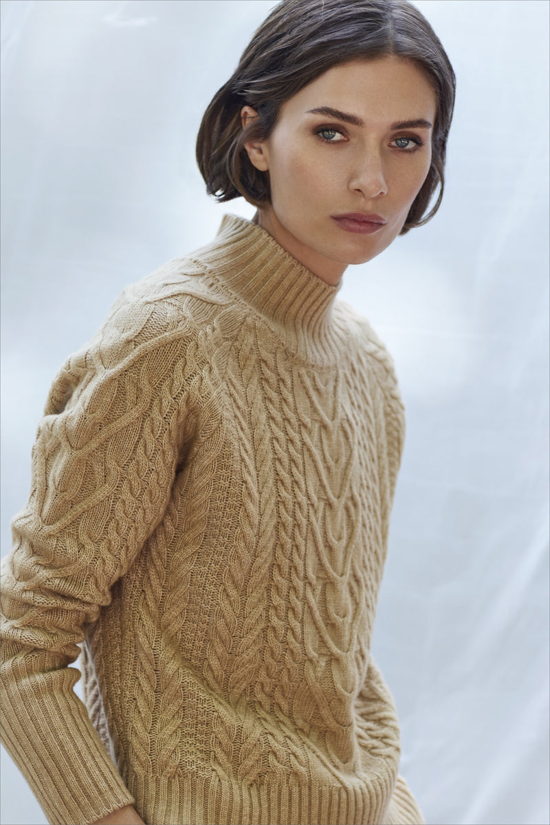 WOOL CABLE KNIT PULL BENETT | SCAPA OFFICIAL | PULLS