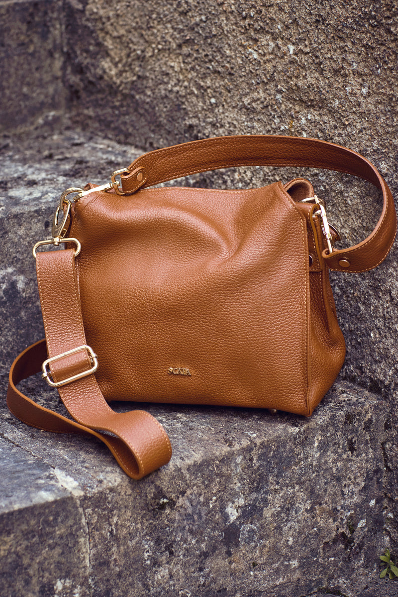 LEATHER HANDBAG LYDIA