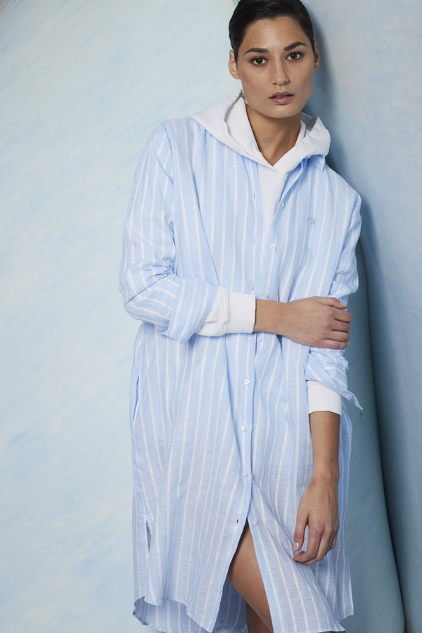 LINEN SHIRT STYLE DRESS ISY - DRESSES - SCAPA FASHION - SCAPA OFFICIAL