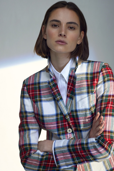 LINEN ROYAL TARTAN JACKET HALIFAX