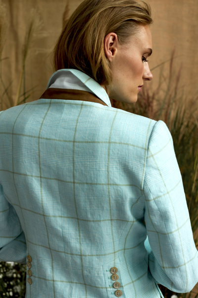 LINEN CHECKERED JACKET HAYWORTH