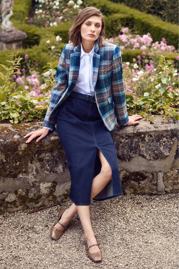 NEW WOOL PLAID JACKET HAYWORTH