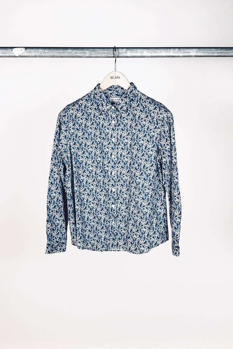 PAISLEY PRINT COTTON SHIRT HELINA