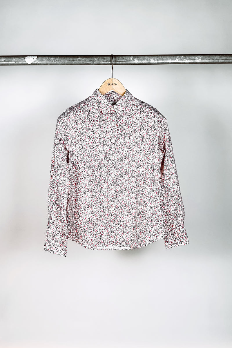 FLOWER PRINT COTTON SHIRT HELINA