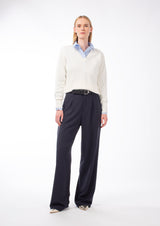 COOL WOOL WIDE-LEG TROUSERS JOLENE