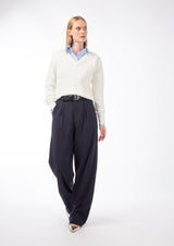 COOL WOOL WIDE-LEG TROUSERS JOLENE