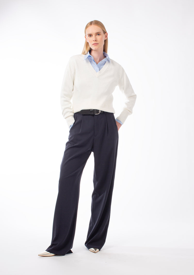 COOL WOOL WIDE-LEG TROUSERS JOLENE