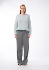 ITALIAN FLANNEL WOOL TROUSERS JOLENE