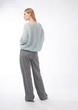 ITALIAN FLANNEL WOOL TROUSERS JOLENE