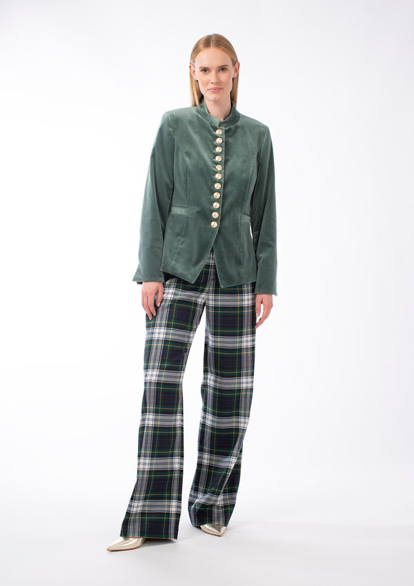 WOOL TRADITIONAL TARTAN TROUSERS JOLENE