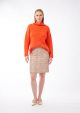 COTTON MULTI-COLOURED TWEED SKIRT DARLINGTON