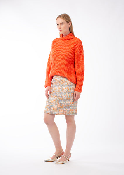 COTTON MULTI-COLOURED TWEED SKIRT DARLINGTON