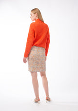 COTTON MULTI-COLOURED TWEED SKIRT DARLINGTON