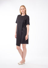 VIRGIN WOOL ASYMMETRICAL DRESS PIXY