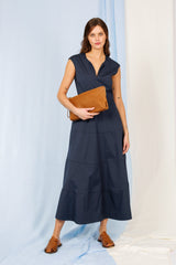 MAXI DRESS DEXTER  WITH CAP SLEEVES