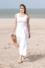 LINEN SLEEVELESS DRESS WESTIN - DRESSES - SCAPA FASHION - SCAPA OFFICIAL