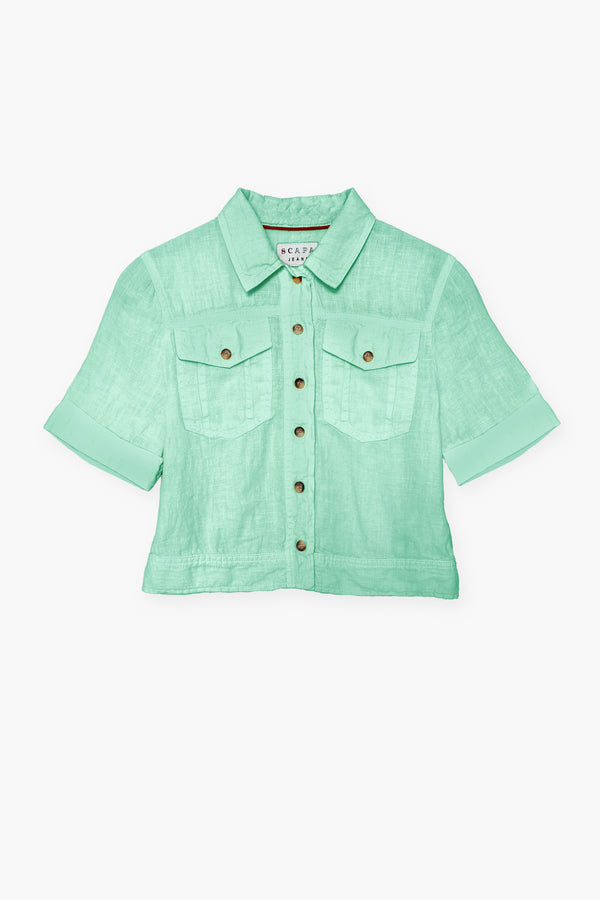 LINEN BUTTON DOWN SHIRT WILL - SHIRTS - SCAPA FASHION - SCAPA OFFICIAL