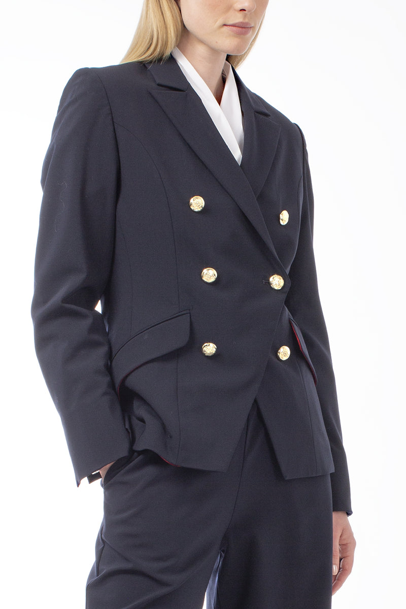 COOL WOOL NAVY JACKET LUNDI