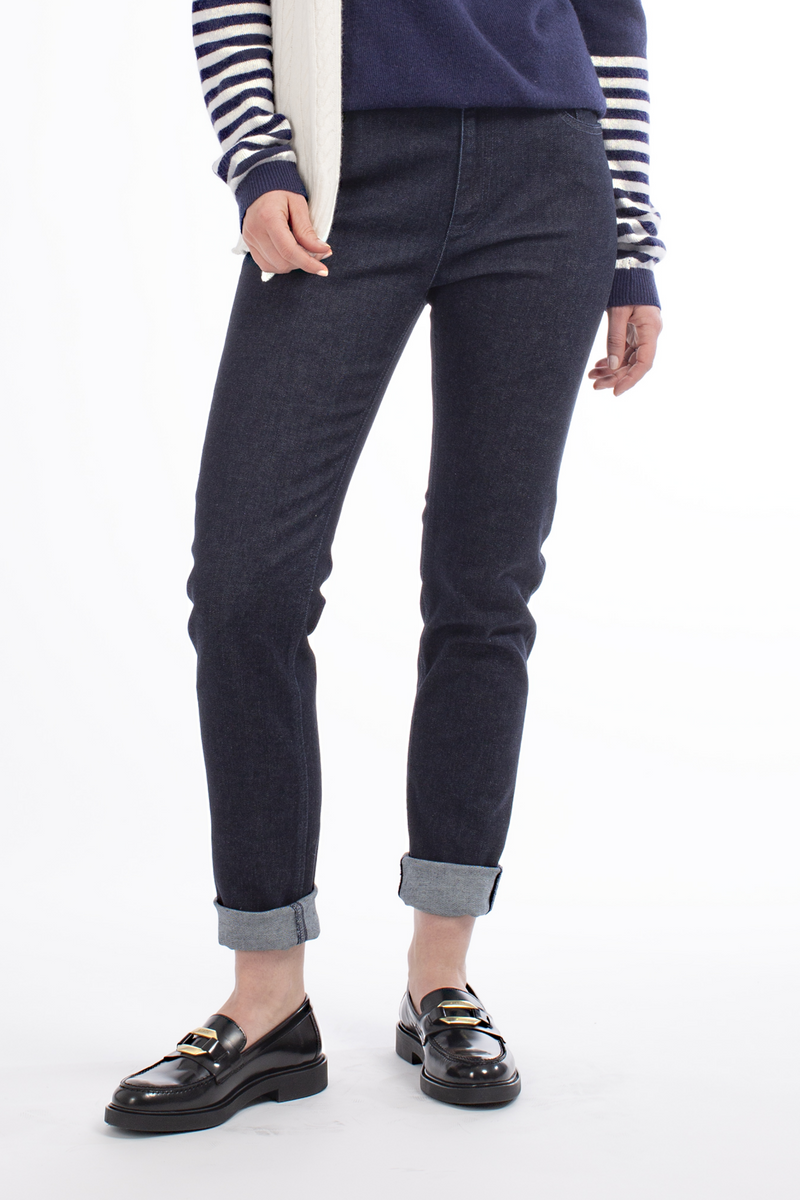 TROUSER JEANS ROMY - DARK DENIM