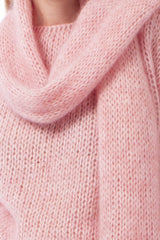 MOHAIR BLEND OPEN JERSEY STITCH PULL GENNY