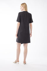 VIRGIN WOOL ASYMMETRICAL DRESS PIXY