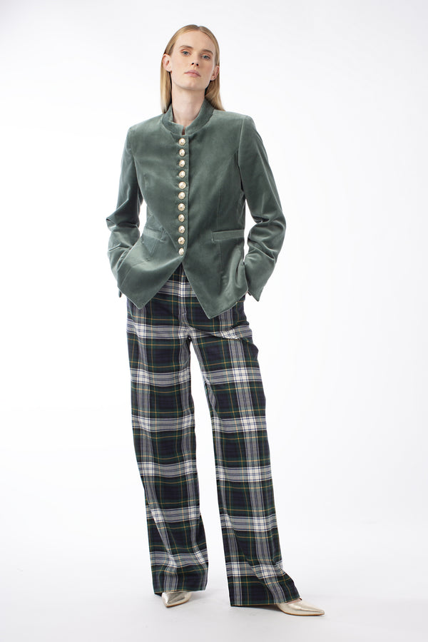 WOOL TRADITIONAL TARTAN TROUSERS JOLENE