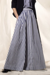 COTTON POPLIN STRIPED SKIRT ODINA