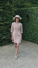 COTTON MULTI-COLOURED TWEED DRESS FEDERICA