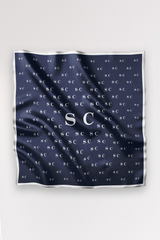 SILK MONOGRAM SHAWL BRAND - ACCESSOIRES - SCAPA FASHION - SCAPA OFFICIAL