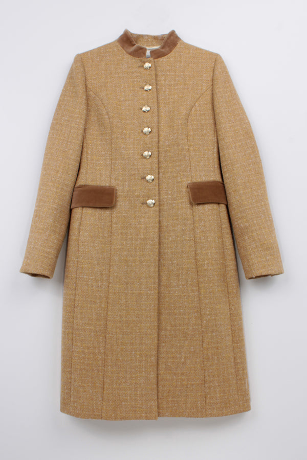 MOHAIR BLEND WOOL COAT BROOKE - COATS - SCAPA FASHION - SCAPA OFFICIAL