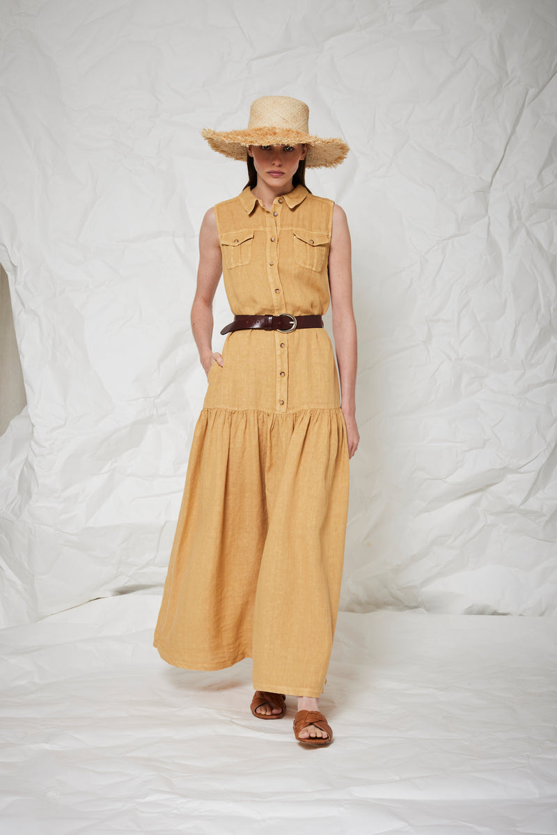 LINEN DRESS WEYLA - DRESSES - SCAPA FASHION - SCAPA OFFICIAL