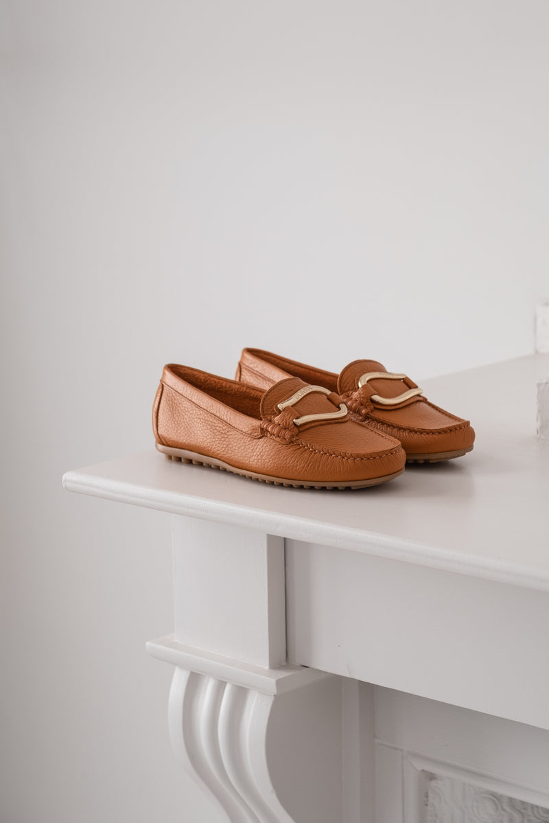 LEATHER MOCCASIN PRUNELLA - SHOES - SCAPA FASHION - SCAPA OFFICIAL