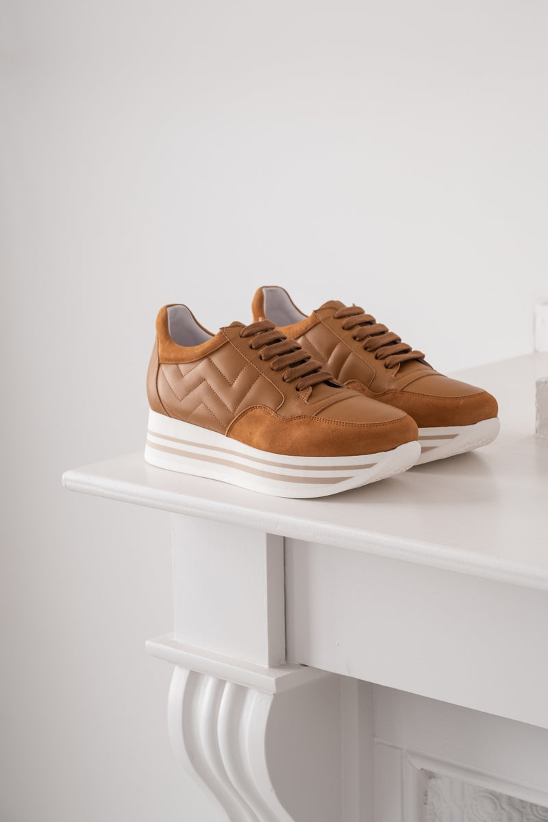 LEATHER-SUEDE SNEAKER PAXON - SHOES - SCAPA FASHION - SCAPA OFFICIAL